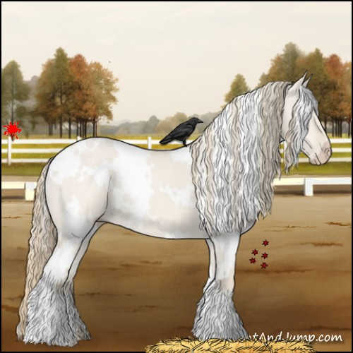 Horse Color:White Spotted Smoky Creme Dun 