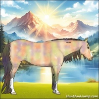 Horse Color:Nacre Buckskin Dun 