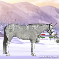 Horse Color:Smoky Blue Ice Roan Splash 