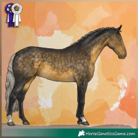 Horse Color:Silver Buckskin 