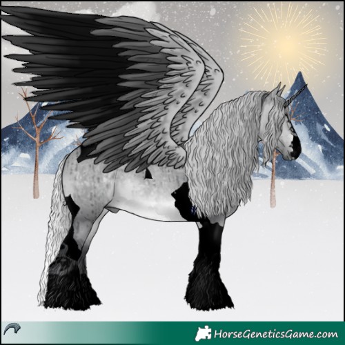 Horse Color:Void Silver Brown Chinchilla Dun Tobiano Brindle