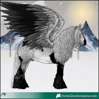 Horse Color:Void Silver Brown Chinchilla Dun Tobiano Brindle 
