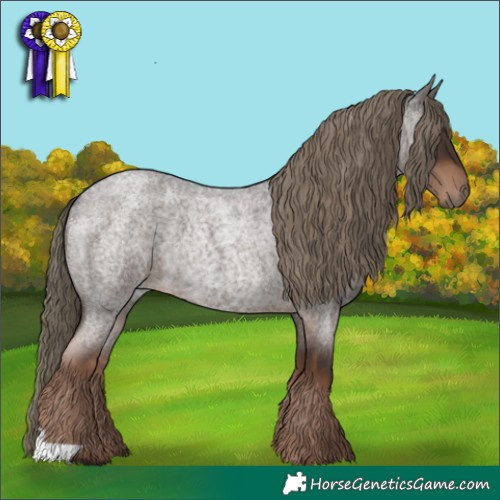 Horse Color:Liver Red Roan Rabicano 