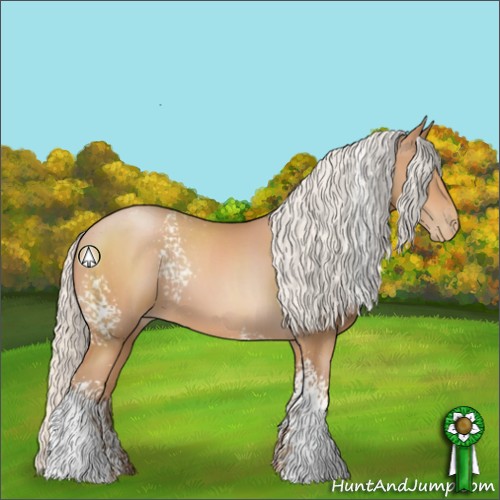 Horse Color:White Spotted Silver Brown Pearl