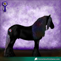 Horse Color:Void Nacre Watercolor Red Dun Sabino Splash Tobiano Snowflake Varnish 