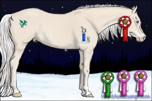 Horse Color:Silver Smoky Creme Roan 