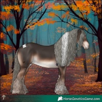 Horse Color:Liver Chestnut Mushroom Tobiano 