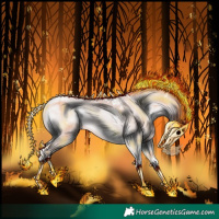 Horse Color:Platinum Chocolate Silver Sable Champagne Onyx Tobiano 