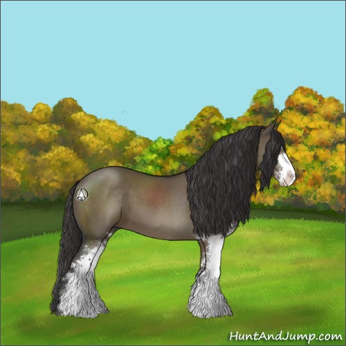 Horse Color:Smoky Grullo Sabino 