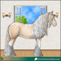 Horse Color:Gold Cream Champagne Pearl Tobiano