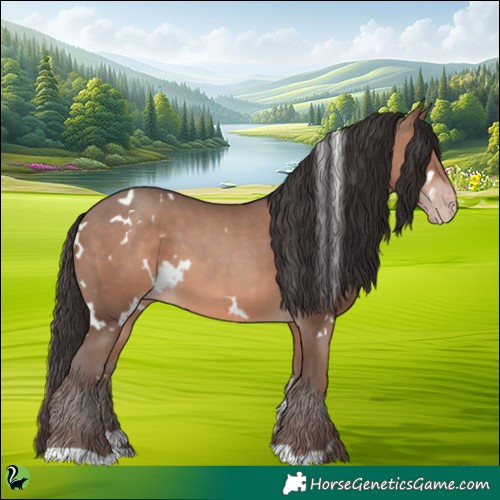 Horse Color:White Spotted Sable Champagne 