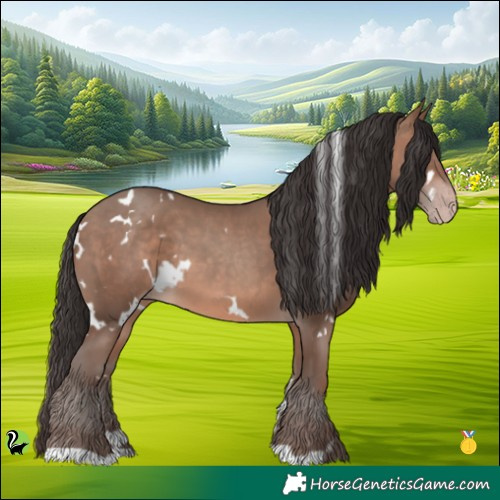 Horse Color:White Spotted Sable Champagne