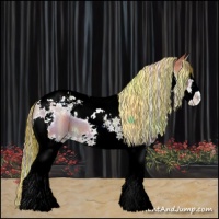 Horse Color:Painted Nacre Classic Champagne Splash Tobiano 