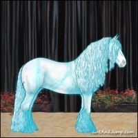 Horse Color:Thunderstruck Plaid  White Spotted Silver Classic Champagne Splash Tobiano 