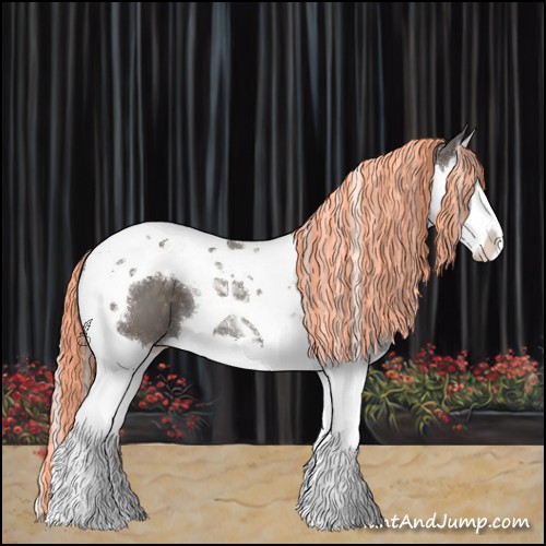 Horse Color:Painted Silver Black Splash Tobiano