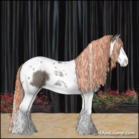 Horse Color:Painted Silver Black Splash Tobiano 