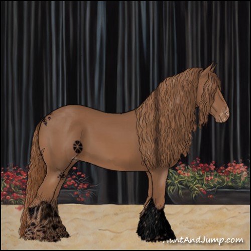 Horse Color:Void Chestnut Sabino Tobiano Appaloosa Rabicano