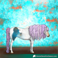 Horse Color:Painted Chocolate Palomino Mushroom Tobiano 