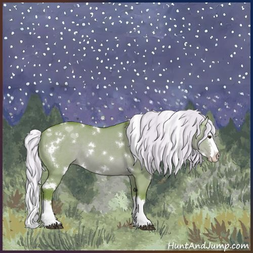 Horse Color:Watercolor White Spotted Liver Red Dun Mushroom Sabino Splash
