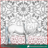 Horse Color:Gray Watercolor White Spotted Buckskin Dun Splash Tobiano 