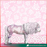 Horse Color:Watercolor White Spotted Silver Brown Ice Dun Sabino Splash Varnish 
