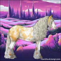 Horse Color:Watercolor Silver Amber Cream Champagne Dun Splash Tobiano 