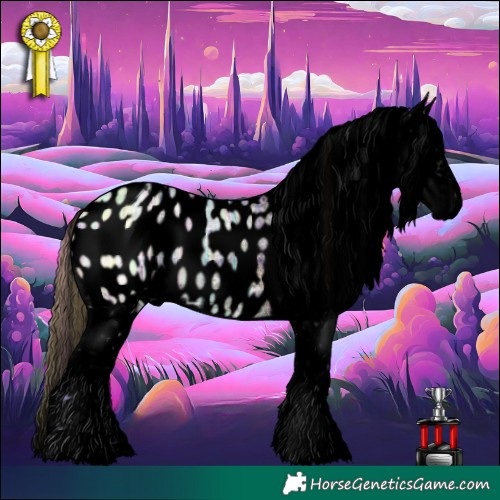Horse Color:Void Watercolor Plaid  White Spotted Buckskin Ice Dun Tobiano Appaloosa 