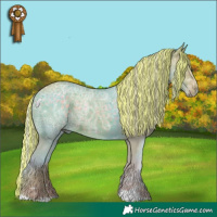 Horse Color:Painted Watercolor Silver Black Ice 