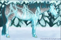 Horse Color:Thunderstruck White Spotted Brown Chinchilla Sabino Rabicano 