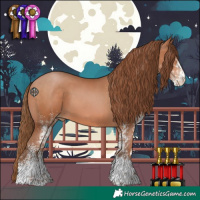 Horse Color:White Spotted Brown Pearl 