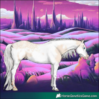 Horse Color:Silver Classic Champagne Dun Splash Tobiano Frame 
