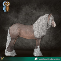 Horse Color:Platinum Silver Brown 