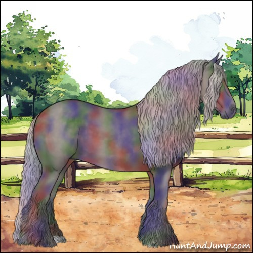 Horse Color:Nacre Silver Black 
