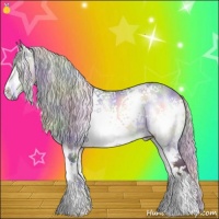 Horse Color:Nacre White Spotted Silver Brown Chinchilla Onyx