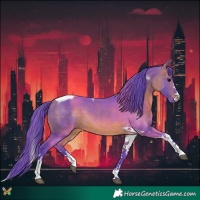 Horse Color:Watercolor Bay Splash Tobiano 
