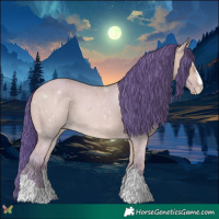 Horse Color:Watercolor Amber Champagne Dun 