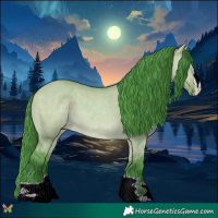 Horse Color:Watercolor Bay Dun 