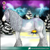 Horse Color:Watercolor Silver Sable Cream Champagne Pearl Splash  and Watercolor Silver Sable Cream Champagne Pearl Splash 