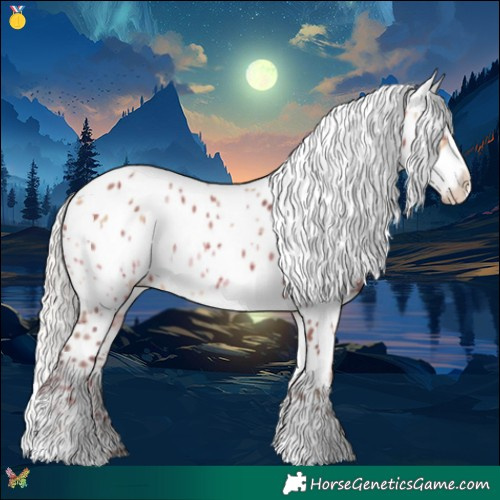 Horse Color:Plaid Silver Brown Dun Tobiano Appaloosa