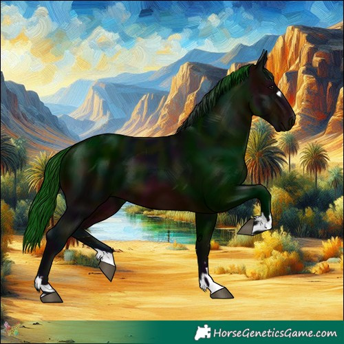 Horse Color:Midnight Brown 