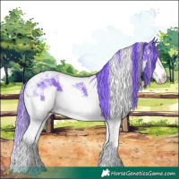 Horse Color:Smoky Creme Splash Tobiano 
