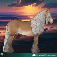 Horse Color:Silver Buckskin 