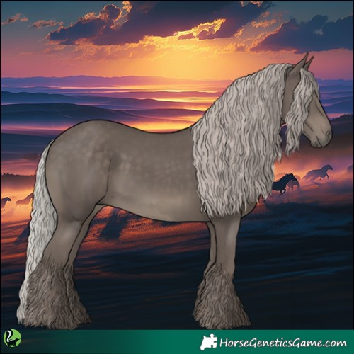 Horse Color:Silver Black 