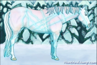 Horse Color:Thunderstruck Watercolor White Spotted Gold Cream Champagne Pearl Onyx Sabino Splash 