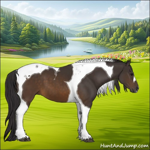 Horse Color:Buckskin Tobiano 