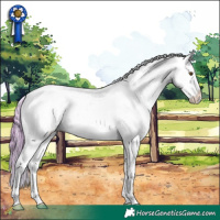 Horse Color:Watercolor Sable Champagne Onyx Sabino Varnish 