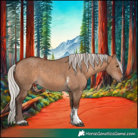 Horse Color:Silver Bay Dun Tobiano Rabicano 