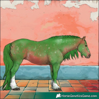Horse Color:Watercolor Bay Tobiano 