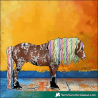 Horse Color:Painted White Spotted Silver Bay Varnish Rabicano