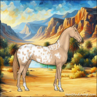 Horse Color:Gold Champagne Appaloosa